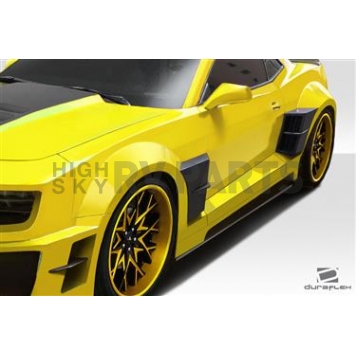 Extreme Dimensions Side Skirt - Matte Fiberglass Reinforced Plastic Black Set of 4 - 113057