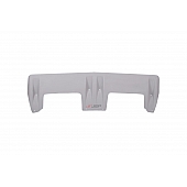 JSP Automotive Roof Visor - Gelcoat Fiberglass Gray - 12012