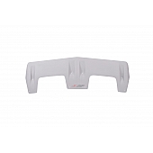 JSP Automotive Roof Visor - Gelcoat Fiberglass Gray - 12125