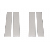 Putco Body Pillar Cover - Chrome Plated Stainless Steel Silver Set of 4 - 402679