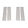 Putco Body Pillar Cover - Chrome Plated Stainless Steel Silver Set of 4 - 402679