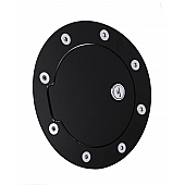All Sales Fuel Door - Round Aluminum - 6055GKL
