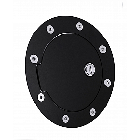 All Sales Fuel Door - Round Aluminum - 6055GKL