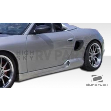 Extreme Dimensions Side Skirt - Primered Fiberglass Reinforced Plastic Black Set of 2 - 105138-1
