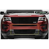 T-Rex Truck Products Bumper Grille Insert Overlay Powder Coated Black Aluminum - 25664B