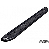 Romik USA Running Board Black Powder Coated Aluminum Stationary - 62215419