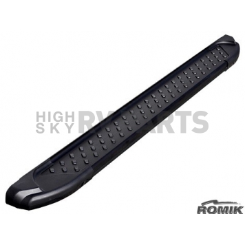 Romik USA Running Board Black Powder Coated Aluminum Stationary - 62215419