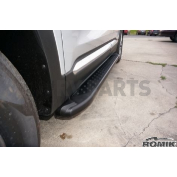 Romik USA Running Board Black Powder Coated Aluminum Stationary - 62215419-1