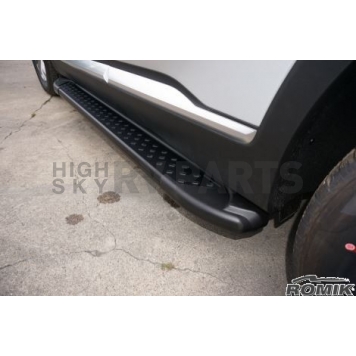 Romik USA Running Board Black Powder Coated Aluminum Stationary - 62215419-2