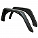 Paramount Automotive Fender Flare - Black Steel Black Set Of 2 - 510044