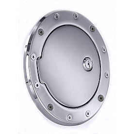 All Sales Fuel Door - Round Aluminum - 6031CL