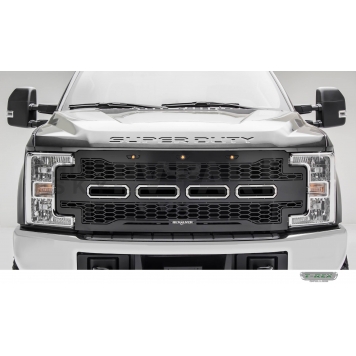 T-Rex Truck Products Grille Insert - Honeycomb Rectangular Black Powder Coated Steel - 6515711