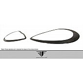 Extreme Dimensions Headlight Trim - Carbon Fiber Clear  Set Of 2 - 108395