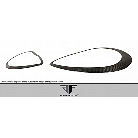 Extreme Dimensions Headlight Trim - Carbon Fiber Clear  Set Of 2 - 108395