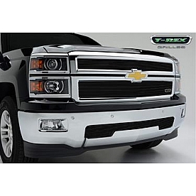 T-Rex Truck Products Grille Insert - Bar Rectangular Black Powder Coated Aluminum - 20121B
