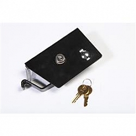 Rugged Ridge Hood Lock Powder Coated Steel Black Single - 1125203