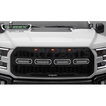 T-Rex Truck Products Grille Insert - Honeycomb Rectangular Black Powder Coated Steel - 6515671-2