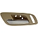Help! By Dorman Interior Door Handle - Plastic Beige Housing With Silver Lever Single - 81187