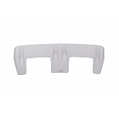 JSP Automotive Roof Visor - Gelcoat Fiberglass Gray - 12152