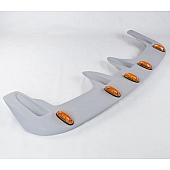 JSP Automotive Roof Visor - Primered Fiberglass Gray - 523001L