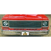 T-Rex Truck Products Grille Insert - Horizontal Bar Rectangular Polished Aluminum - 20005