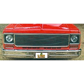 T-Rex Truck Products Grille Insert - Horizontal Bar Rectangular Polished Aluminum - 20005