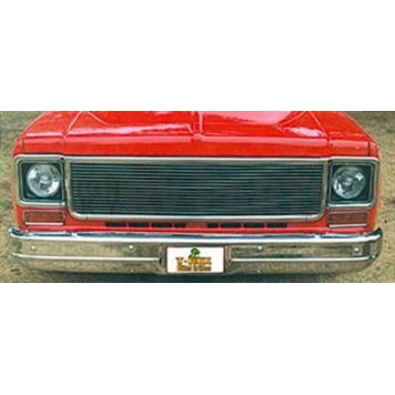 T-Rex Truck Products Grille Insert - Horizontal Bar Rectangular Polished Aluminum - 20005