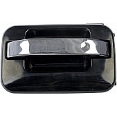 Help! By Dorman Exterior Door Handle - Plastic Silver Insert With Black Trim Single - 80642