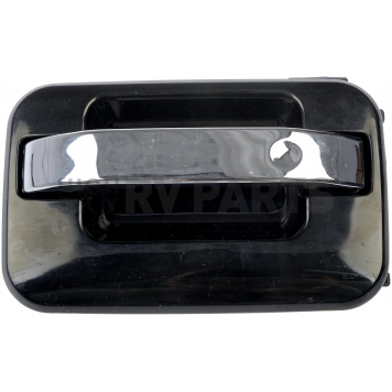 Help! By Dorman Exterior Door Handle - Plastic Silver Insert With Black Trim Single - 80642