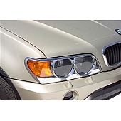 Putco Headlight Trim - ABS Plastic Silver Set Of 2 - 403203