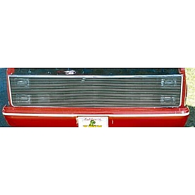 T-Rex Truck Products Grille Insert - Horizontal Bar Rectangular Polished Aluminum - 20010