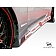 Extreme Dimensions Side Skirt - Primered Fiberglass Reinforced Plastic Black Set of 2 - 105829