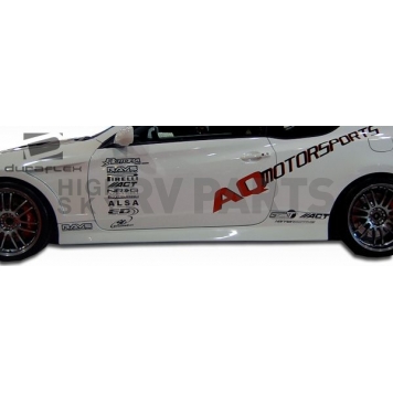Extreme Dimensions Side Skirt - Primered Fiberglass Reinforced Plastic Black Set of 2 - 105829-7