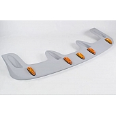 JSP Automotive Roof Visor - Primered Fiberglass Gray - 12358L