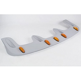 JSP Automotive Roof Visor - Primered Fiberglass Gray - 12358L
