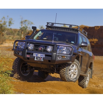 ARB Bumper Steel Powder Coated Deluxe Bar Black 1-Piece - 3415150-1
