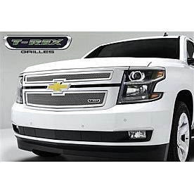 T-Rex Truck Products Grille Insert - Mesh Rectangular Polished Stainless Steel - 54055