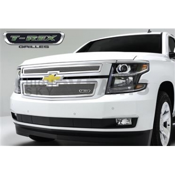 T-Rex Truck Products Grille Insert - Mesh Rectangular Polished Stainless Steel - 54055