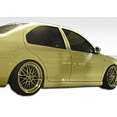 Extreme Dimensions Side Skirt - Primered Fiberglass Reinforced Plastic Black Set of 2 - 105965