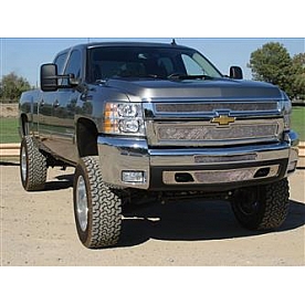 T-Rex Truck Products Grille Insert - Mesh Rectangular Polished Stainless Steel - 54112