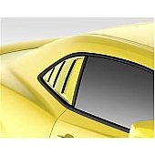 Extreme Dimensions Window Louver - Rear Window Fiberglass Black - 109695