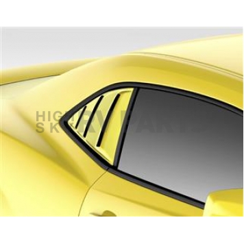 Extreme Dimensions Window Louver - Rear Window Fiberglass Black - 109695