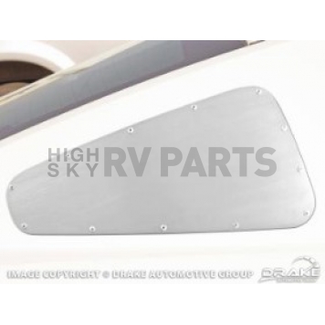 Drake Automotive Window Louver - Rear Window Aluminum Silver - 5RZ297967I