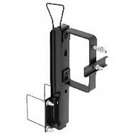 Brophy Spare Tire Carrier 4 Inch Square Bumper Mount Powder Coated Black - FDTC