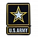 Fan Mat Emblem - U.S. Army Metal - 22257