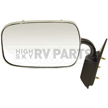Dorman Exterior Mirror Manual Rectangular Black/ Silver Single - 955187