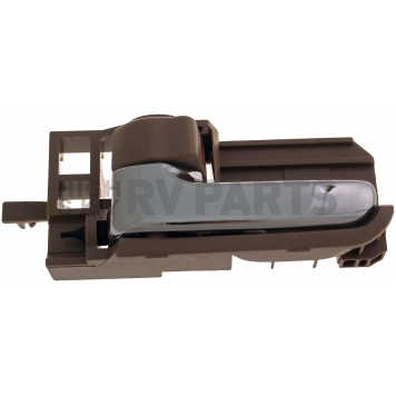 Help! By Dorman Interior Door Handle - Plastic Brown Housing With Silver Lever And Brown Knob Single - 83942