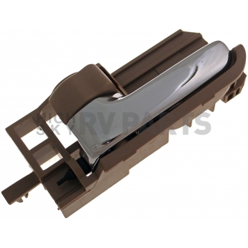Help! By Dorman Interior Door Handle - Plastic Brown Housing With Silver Lever And Brown Knob Single - 83942-2