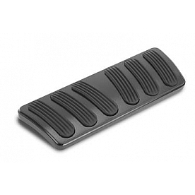Lokar Performance Brake Pedal Pad - Aluminum With Rubber Insert Black - XBAG6147