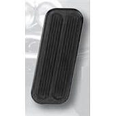 Lokar Performance Accelerator Pedal Pad - Aluminum With Rubber Pad Black - XBAG6158
